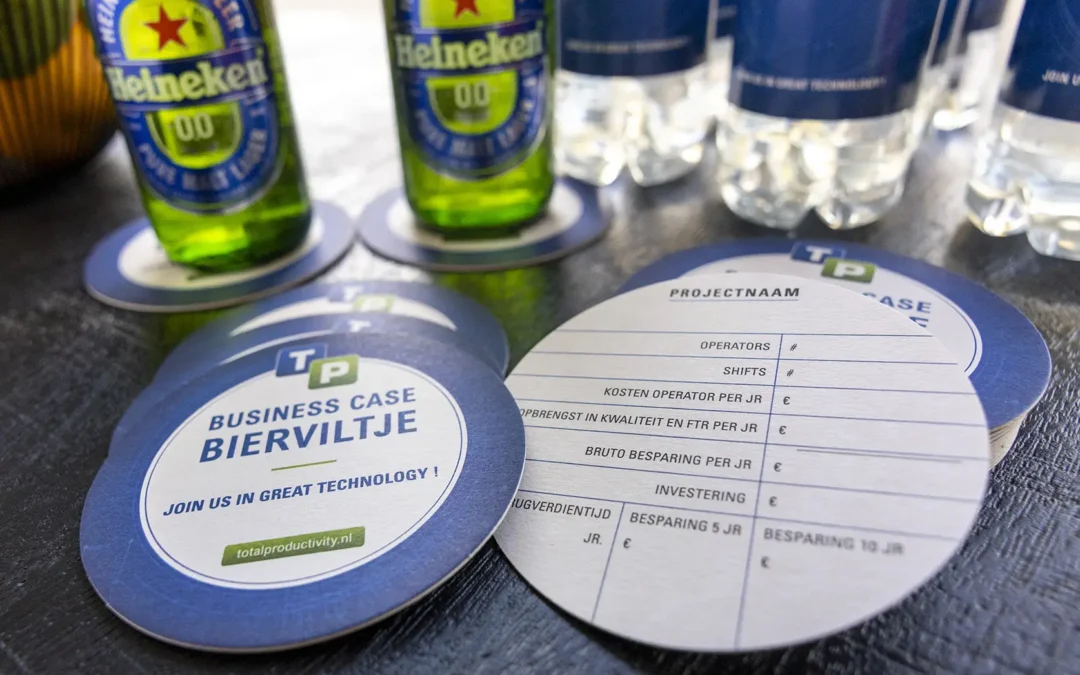 Een bierviltje. Meer heb je soms niet nodig.